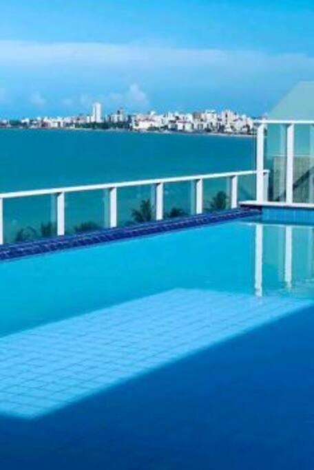 Flat Bello Plaza - Piscina Com Vista Da Orla Cabedelo Exterior foto